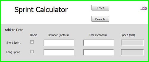 Plan speed workouts and interventions using the Sprint Calculator