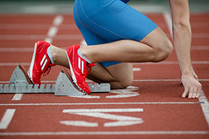 Red Track Spikes