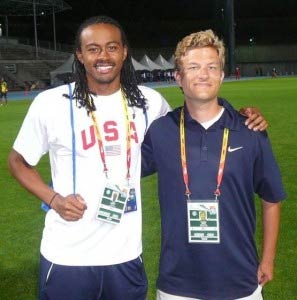 Aries Merritt and Andreas Behm