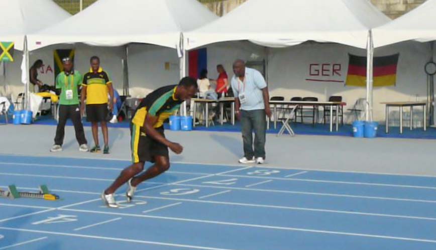 Usain Bolt Toe Drag