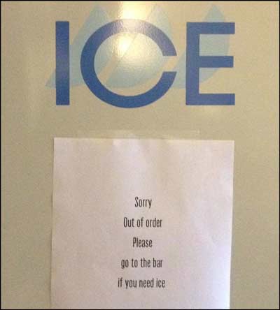 Ice Machine Out of Order