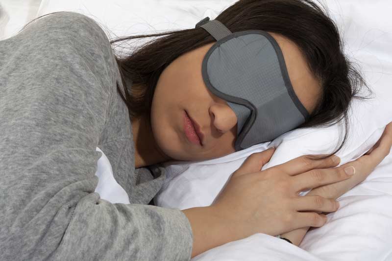 Athlete with Sleep Mask