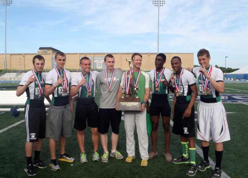 Chris Korfist with Team Trophy