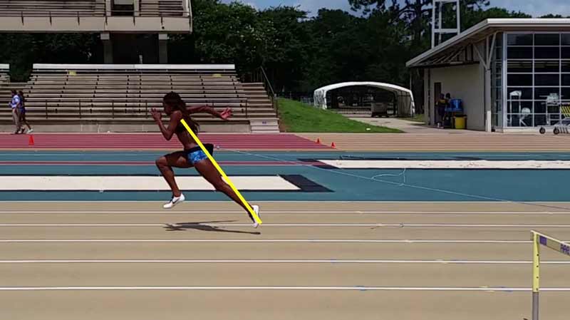 Athlete Accelerating Resisted with Weight Sled