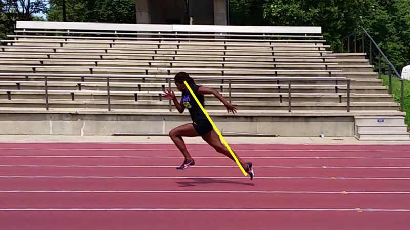 Athlete unresisted acceleration with weight sled