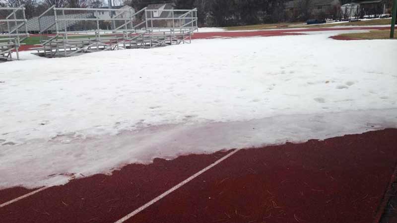 Track Covered in Snow